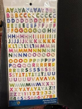Multicolor Alphabet Sticker Set - 492 Count